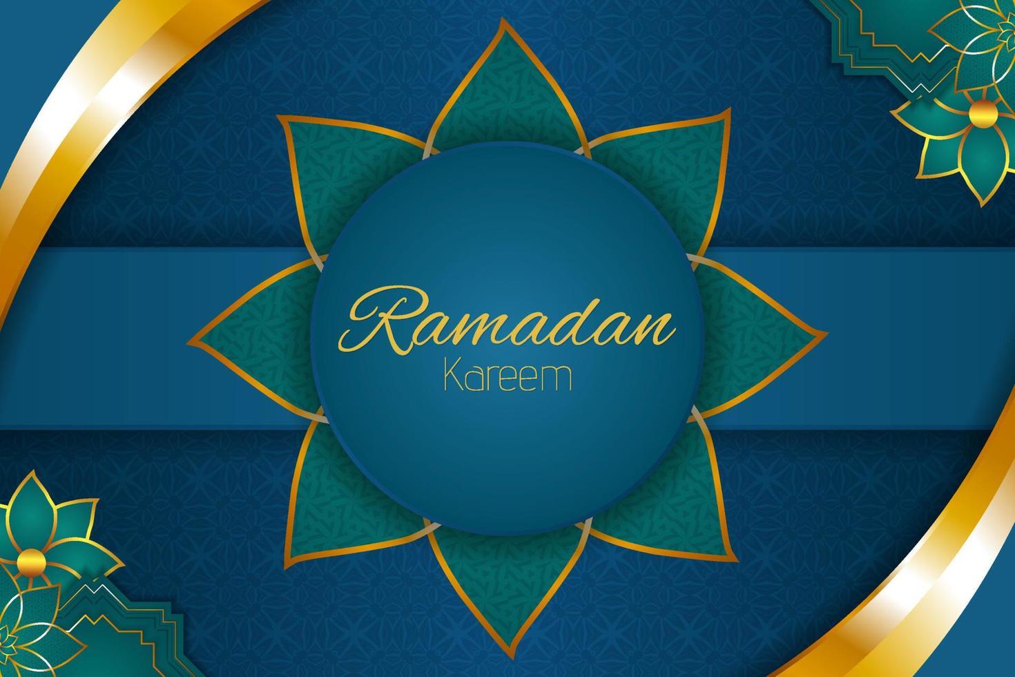 fundo islâmico ramadan kareem com elemento vetor