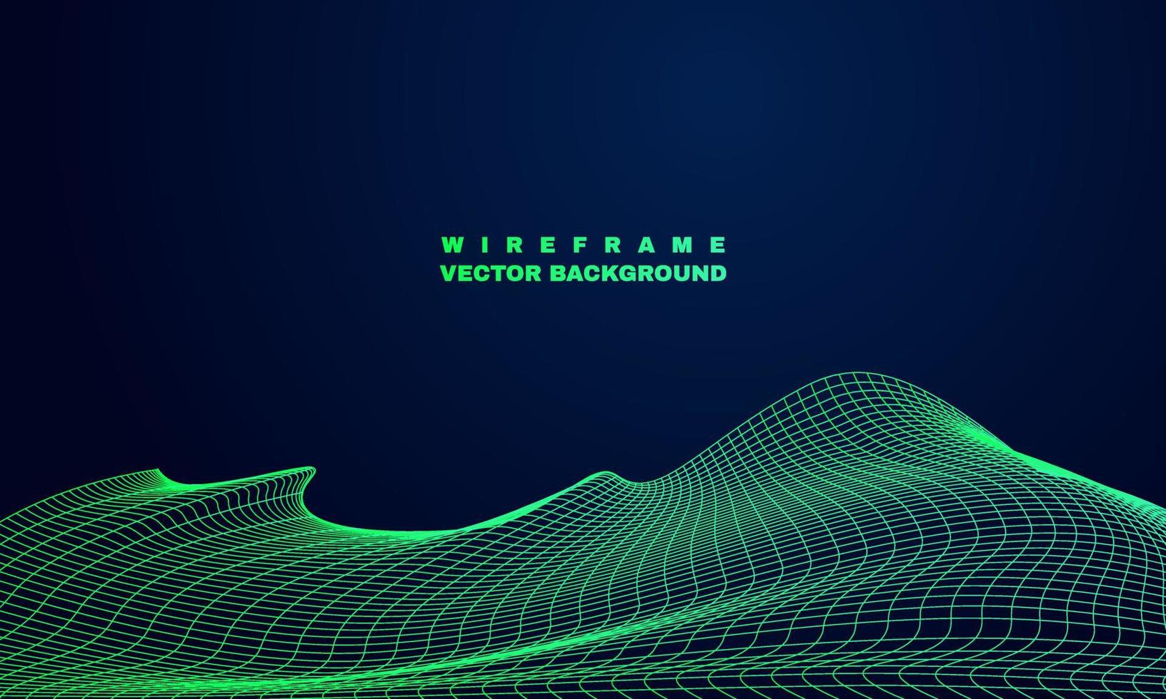 estoque vetor abstrato wireframe paisagem ciberespaço tecnologia wireframe fundo vetor parte 2