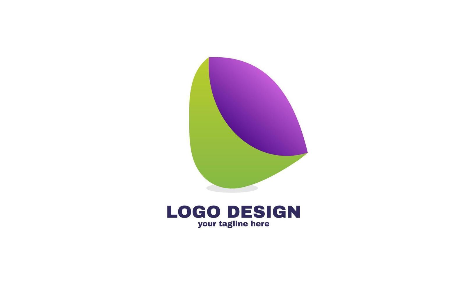 design de logotipo corporativo de vetor abstrato colorido