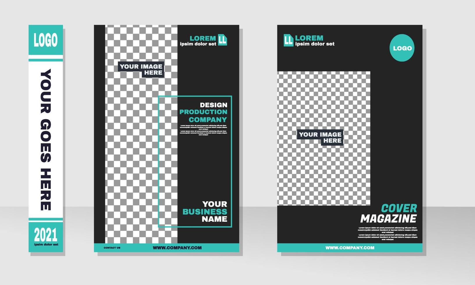 modelo de design de portfólio abstrato de ilustração de estoque vetor relatório de folheto mínimo cartaz de folhetos-revista de negócios