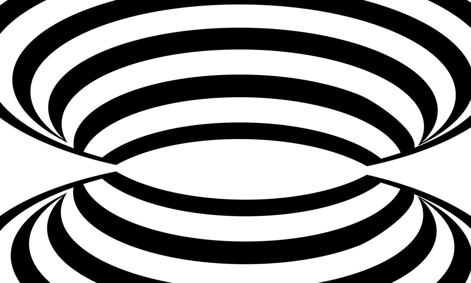 padrão de estoque vetorial de linhas em preto e branco ilustração vetorial de ilusão de ótica parte de fundo 5 vetor