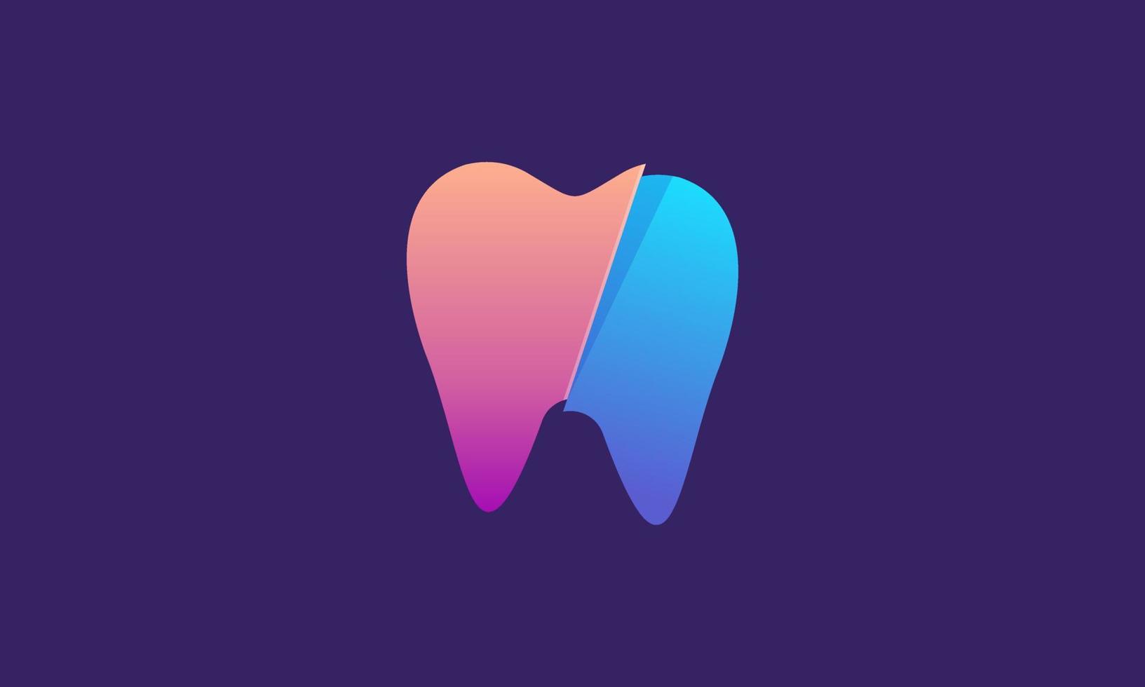 modelo de logotipo de dente de vetor de estoque vetor ícone de moda de negócios identidade corporativa branding