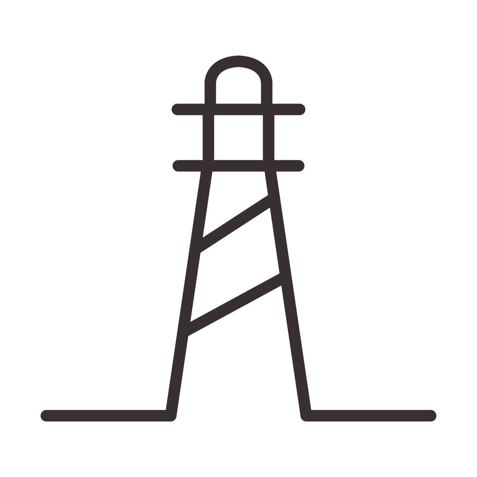 linhas hipster farol logotipo símbolo vetor ícone ilustração design gráfico