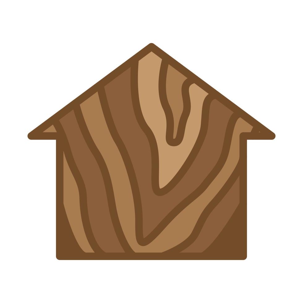 casa vintage com ilustração de design de ícone de símbolo de vetor de logotipo de textura de madeira