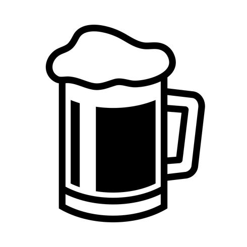 Ícone de vetor de caneca de cerveja