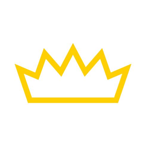 Ícone de vetor de coroa real