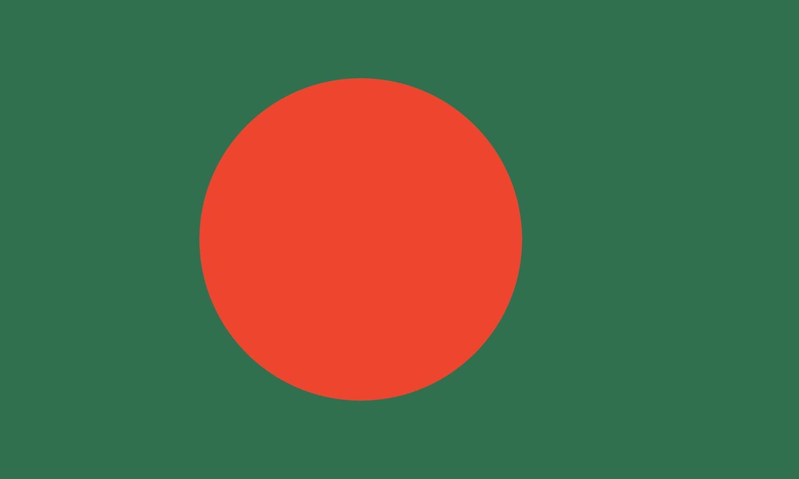 bandeira do banglades. cores e proporções oficiais. bandeira nacional do bangladesh. vetor