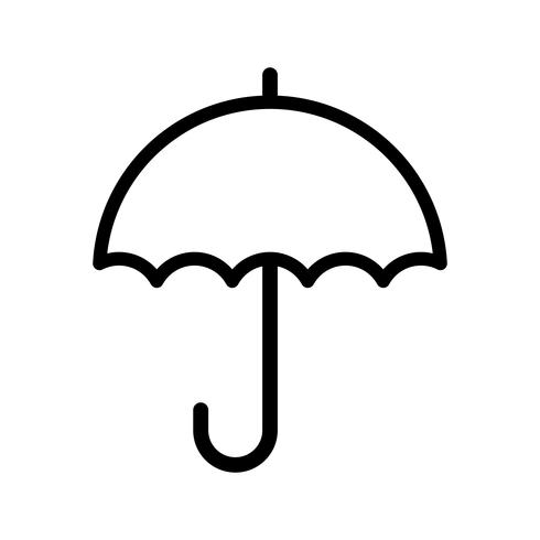 Ícone do vetor guarda-chuva