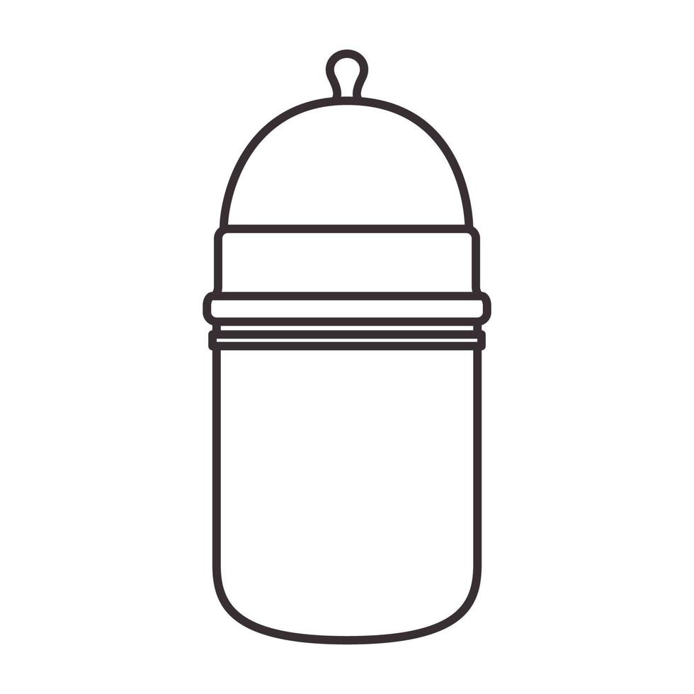 linhas bebê garrafa logotipo símbolo vetor ícone ilustração design gráfico