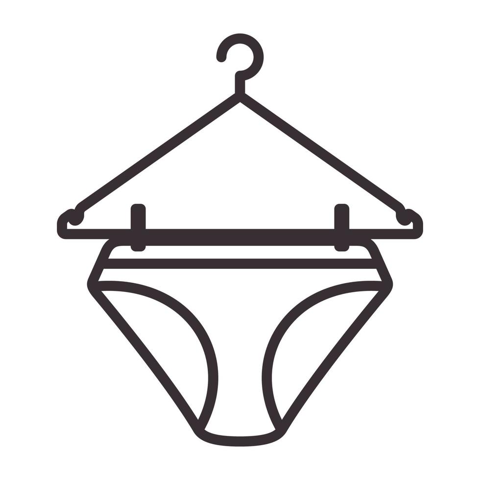 linhas roupas íntimas logotipo moderno símbolo ícone vetor ilustração design gráfico