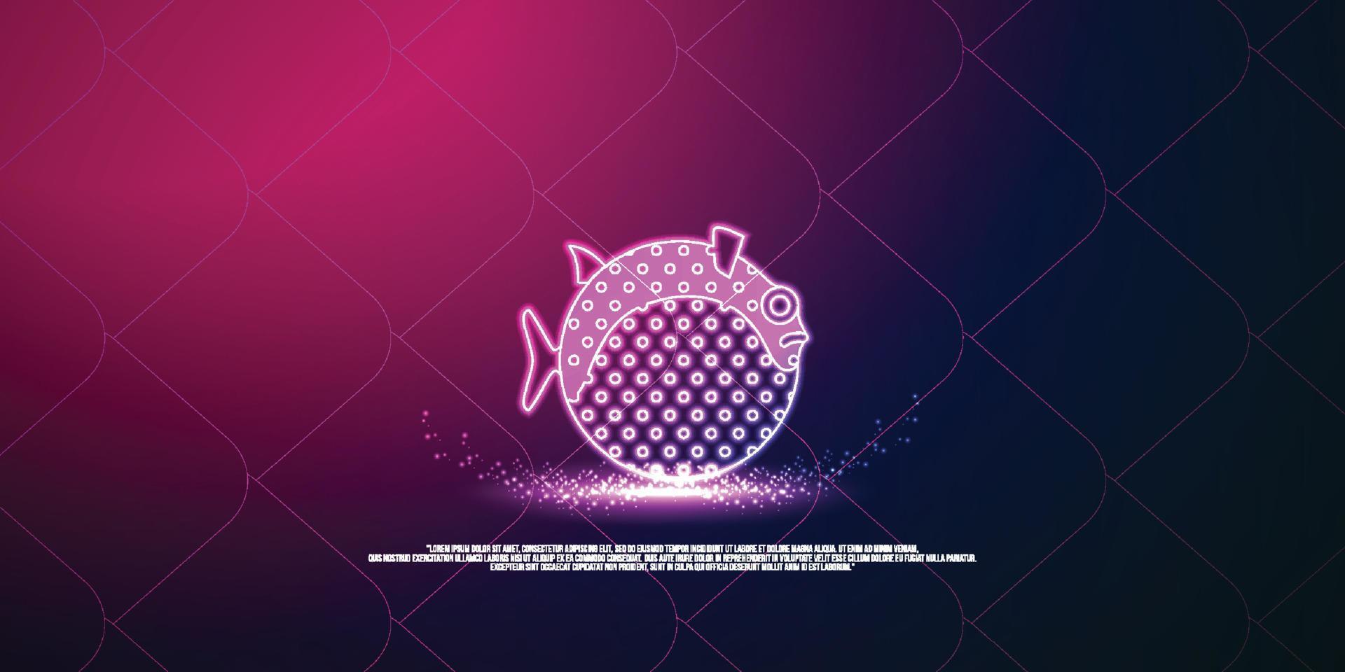 conceito digital animal, design de estilo de partículas. estrutura de conexão leve de wireframe, banner, logotipo, etiqueta e pôster, ilustração vetorial vetor