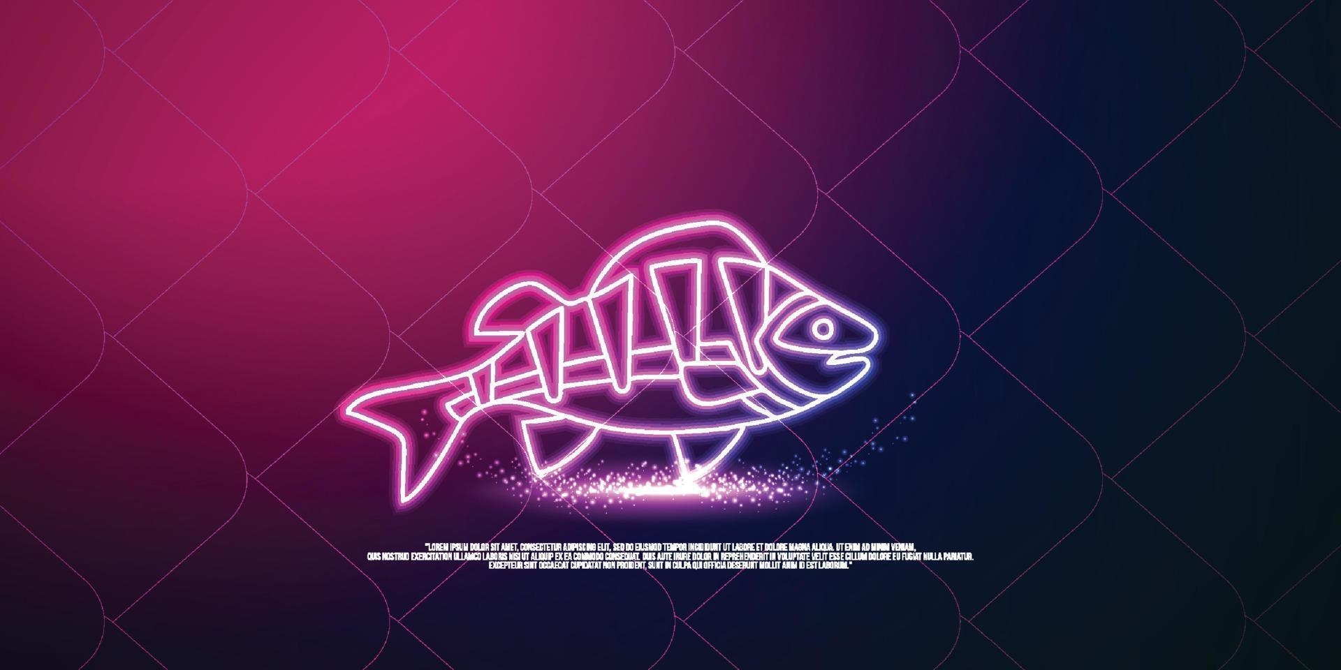 conceito digital animal, design de estilo de partículas. estrutura de conexão leve de wireframe, banner, logotipo, etiqueta e pôster, ilustração vetorial vetor