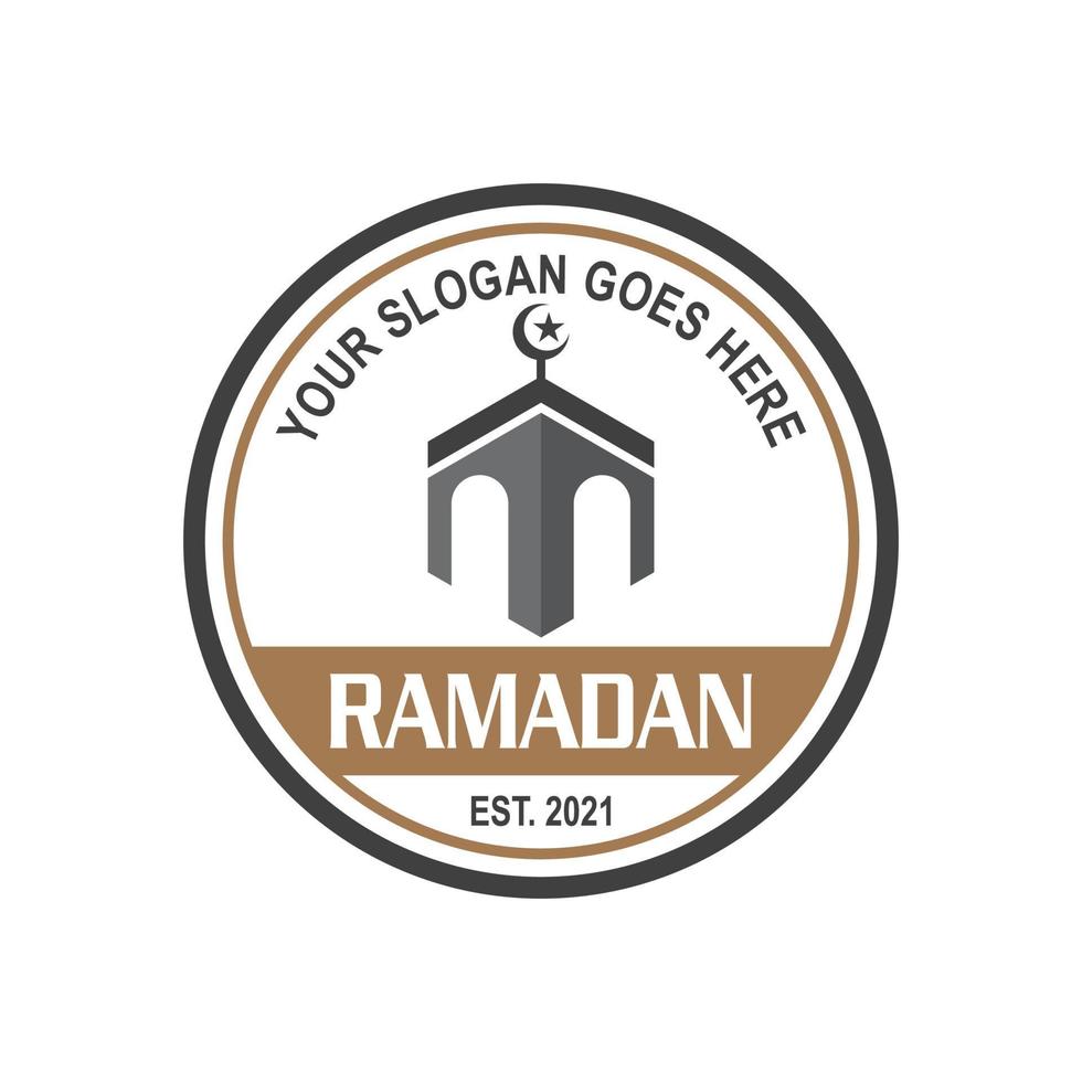 logotipo do ramadã, vetor de logotipo muçulmano