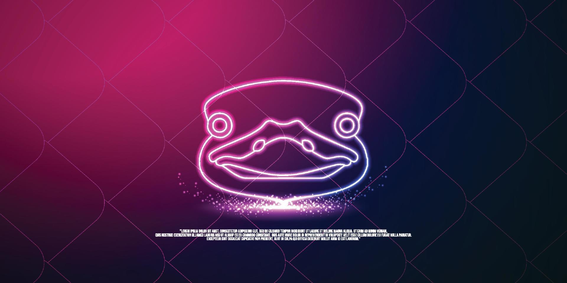 conceito digital animal, design de estilo de partículas. estrutura de conexão leve de wireframe, banner, logotipo, etiqueta e pôster, ilustração vetorial vetor