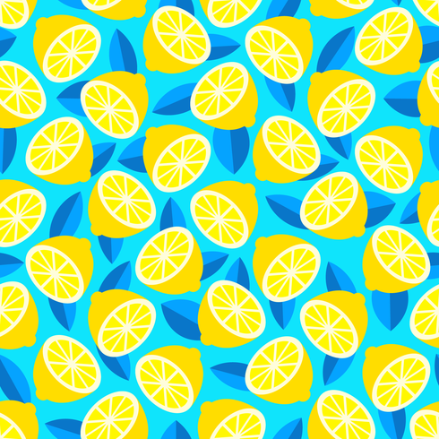 Vetor de fundo de verão brilhante Citrus na moda