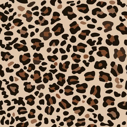 Impressão leopardo marrom. vetor