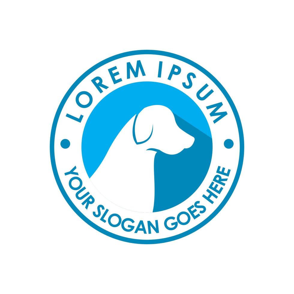 logotipo de cuidados com animais de estimação, logotipo veterinário vetor