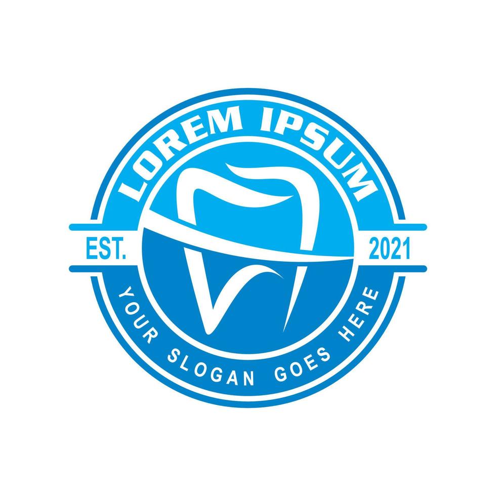 logo dental, logo dental da clínica vetor