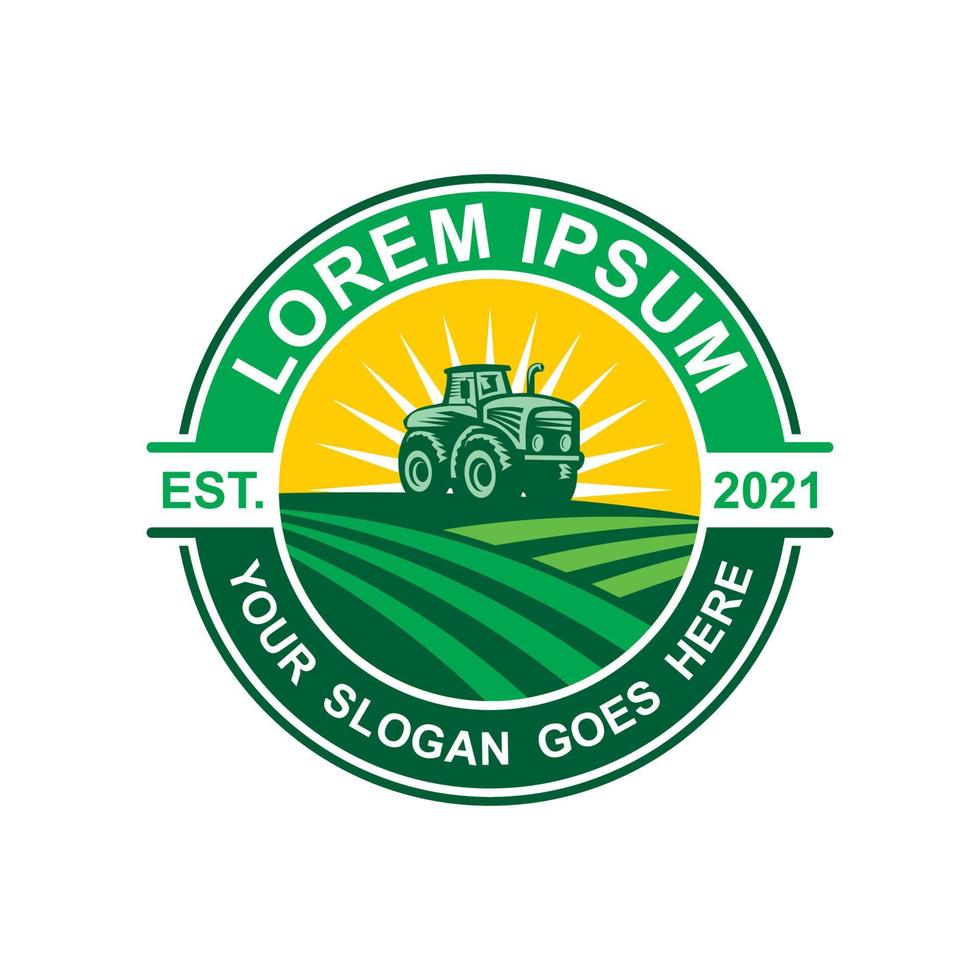 logotipo da fazenda, vetor do logotipo da agricultura