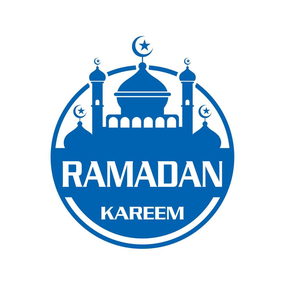 vetor de mesquita, vetor de logotipo do ramadã