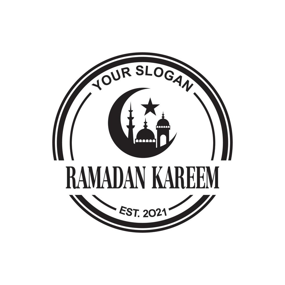 logotipo do ramadã, vetor de logotipo muçulmano