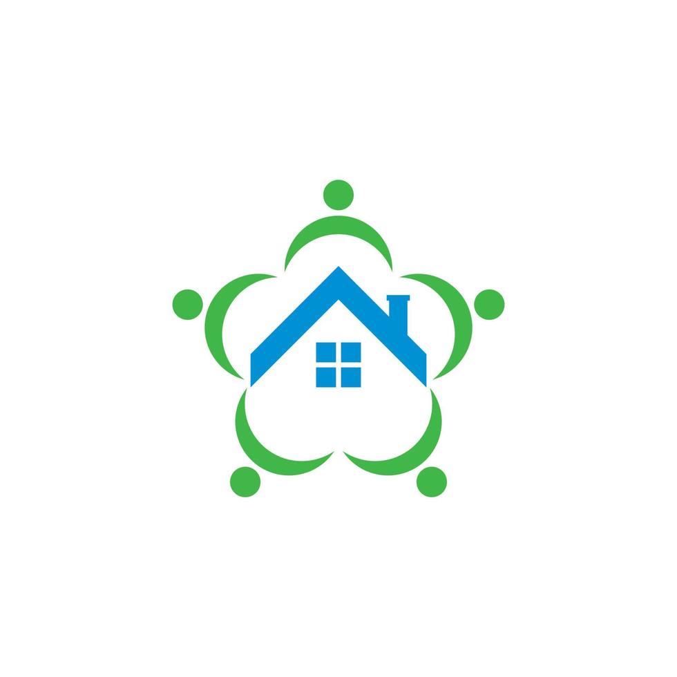 vetor de atendimento domiciliar, logotipo imobiliário