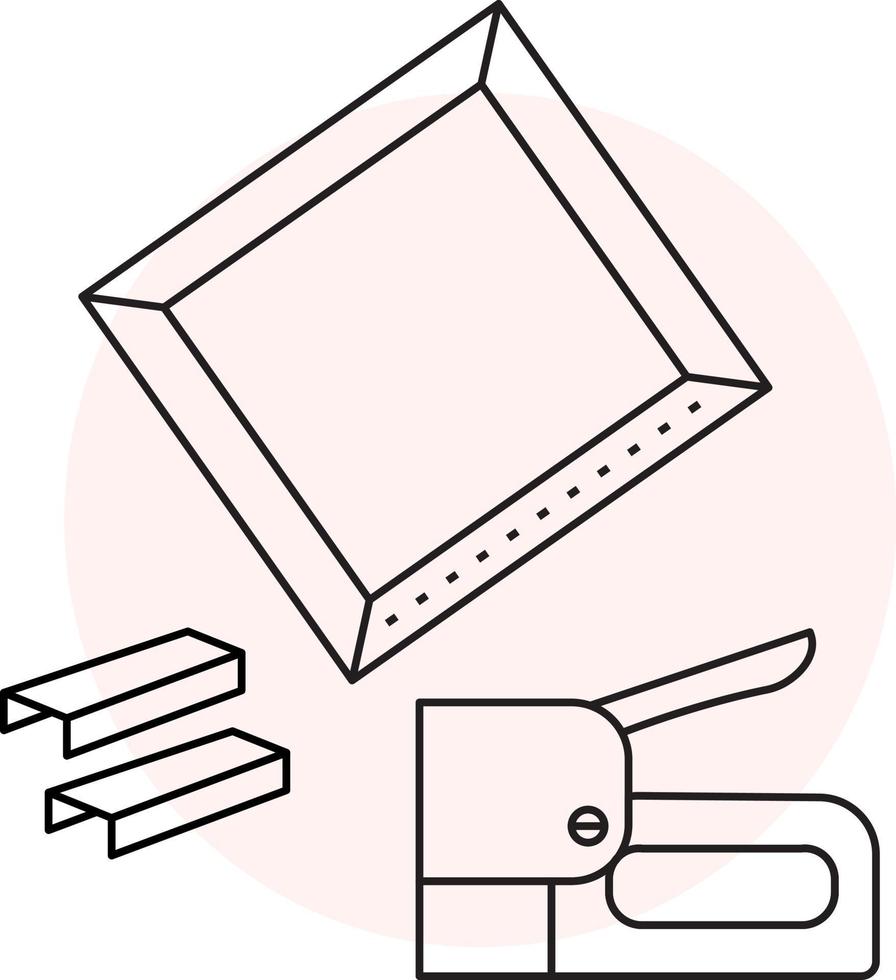 ícone de grampeador de móveis vetor