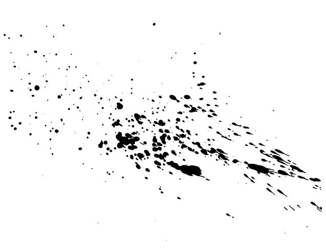 Aquarela abstrata do respingo da tinta preta, textura do pulverizador da aquarela do respingo isolada no fundo branco. Ilustração vetorial vetor