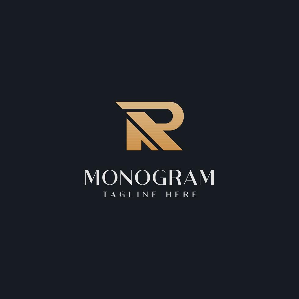 modelo de logotipo de monograma ra ar ra inicial. logotipo do ícone de letra inicial vetor