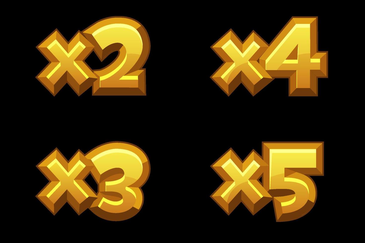 conjunto de números de bônus de ouro multiplicado para o jogo