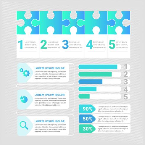 Elementos de infográfico de vetor