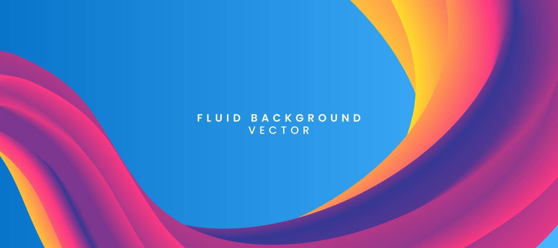 design de vetor de fundo fluido abstrato. ilustração vetorial de fundo fluido