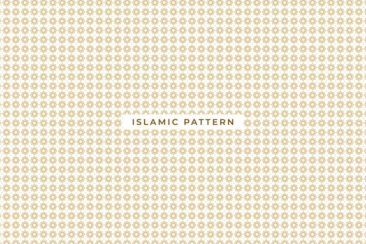 padrão islâmico, padrão de contorno geométrico, ornamento islâmico de vetor, plano de fundo. vetor