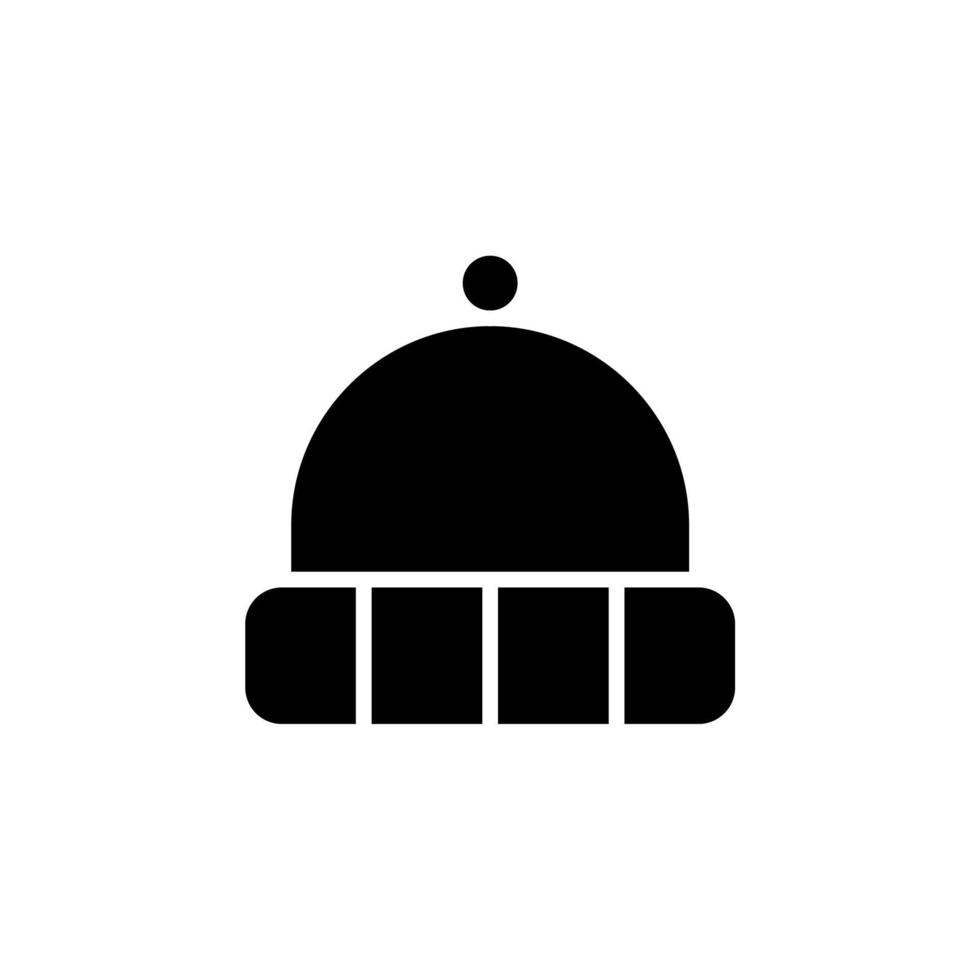 chapéu, acessório, modelo de logotipo de ilustração de vetor de ícone sólido de moda. adequado para muitos propósitos.