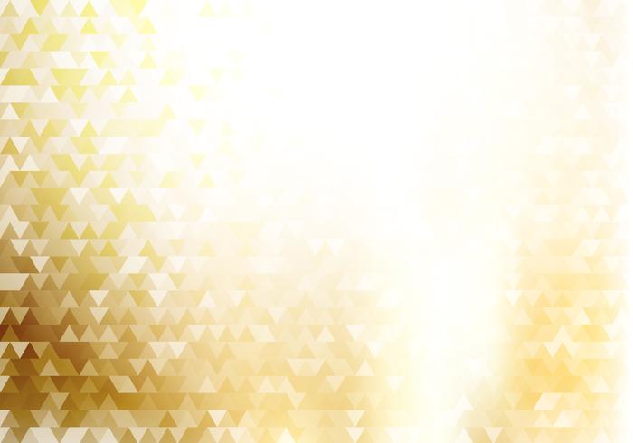 Triângulos de hipster geométricas ouro abstrato padrão de fundo e textura com efeito de iluminação vetor