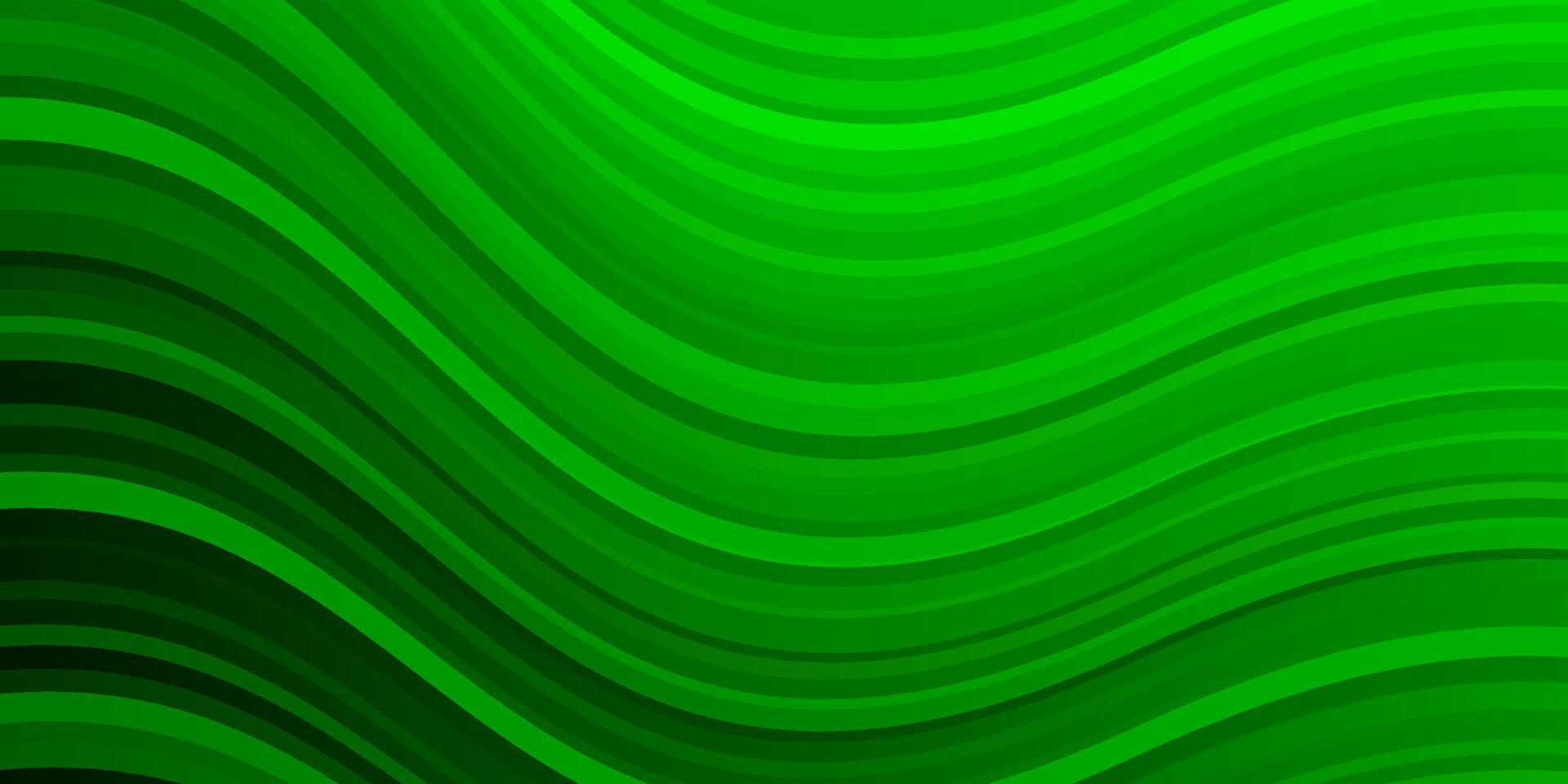 padrão de vetor verde claro com curvas.