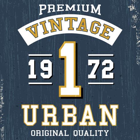 Poster urbano vintage vetor