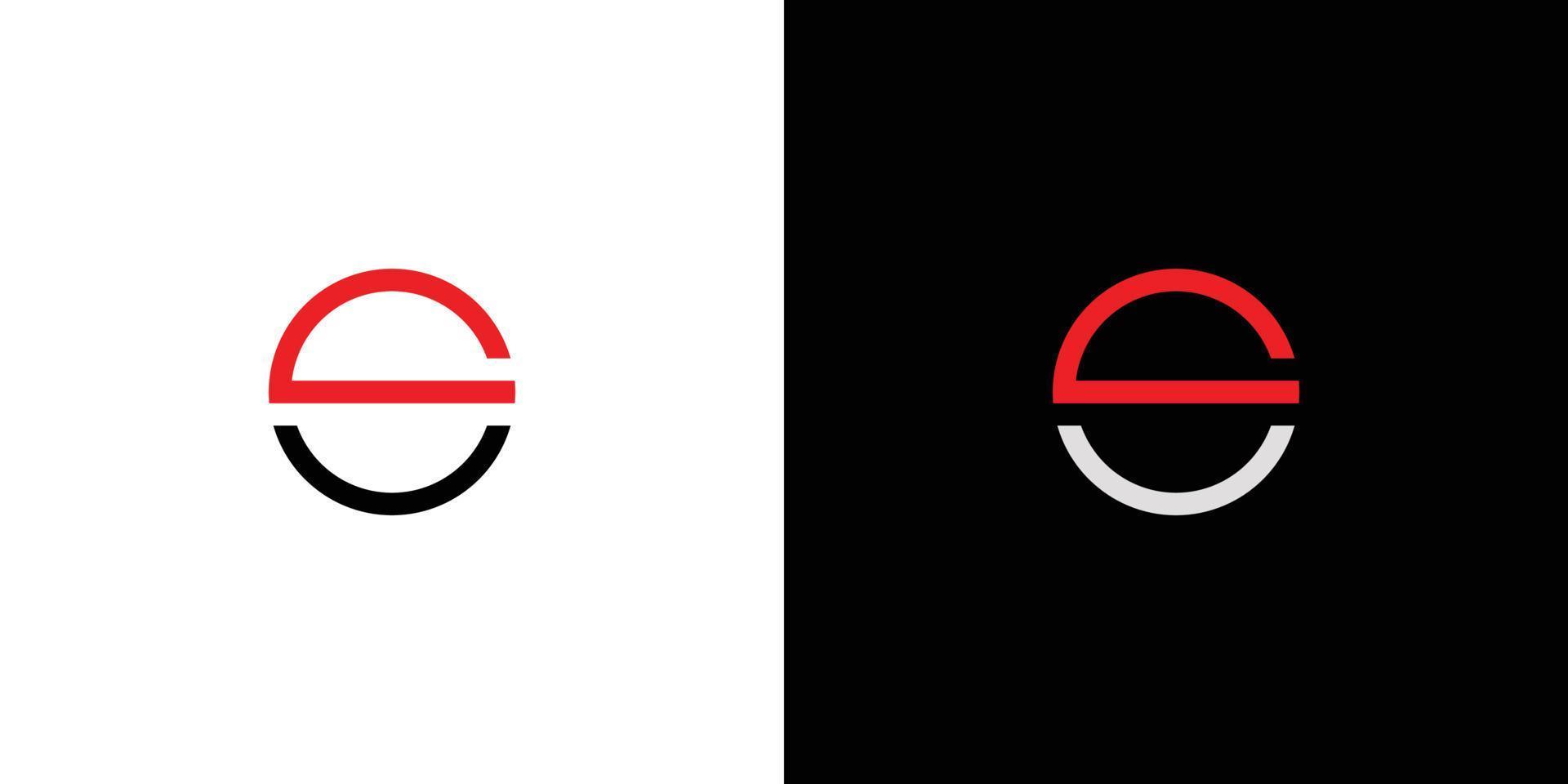 design de logotipo de letra inicial simples e moderno 1 vetor
