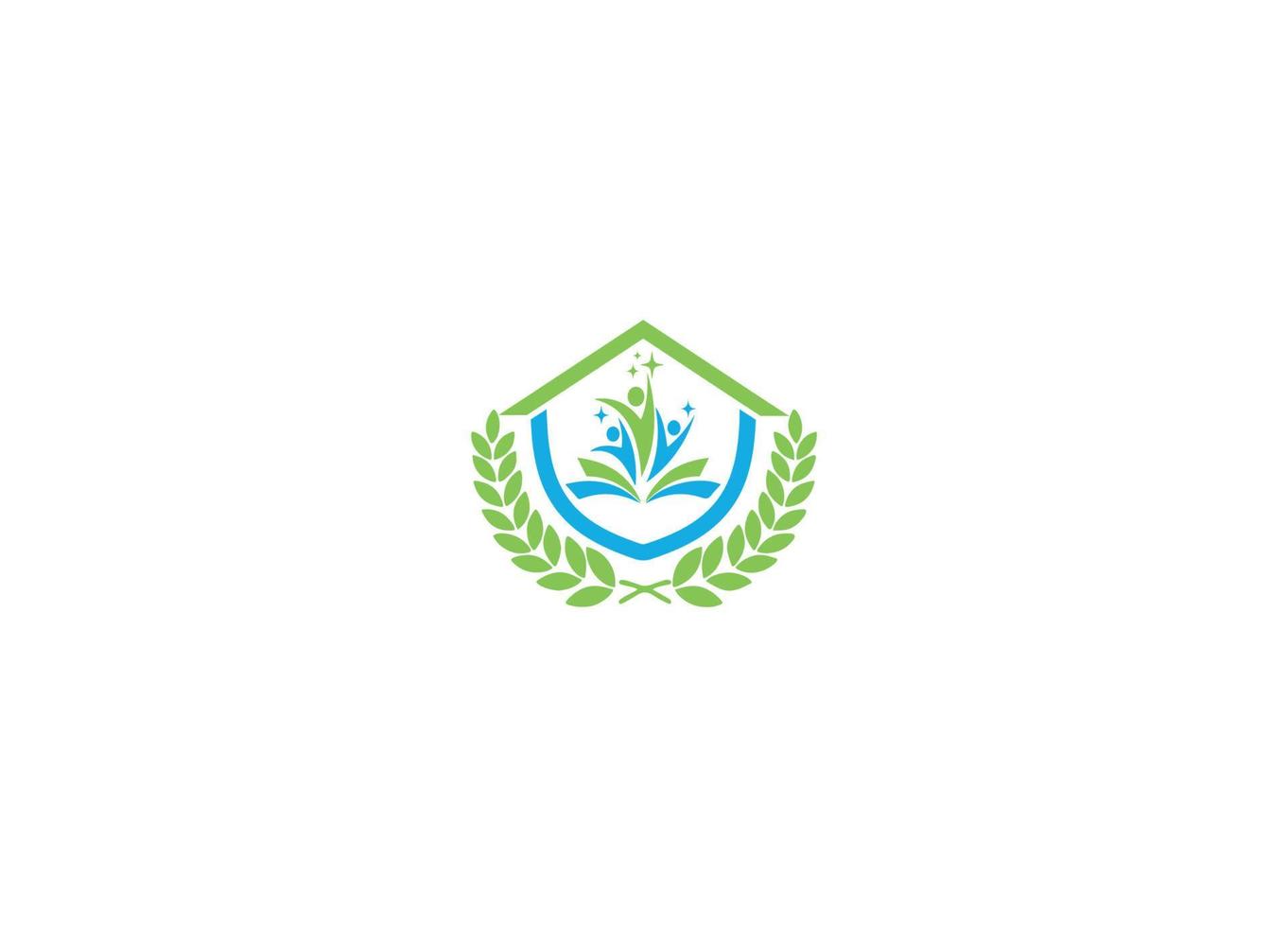 modelo de ícone de vetor de design de logotipo moderno de educação de academia