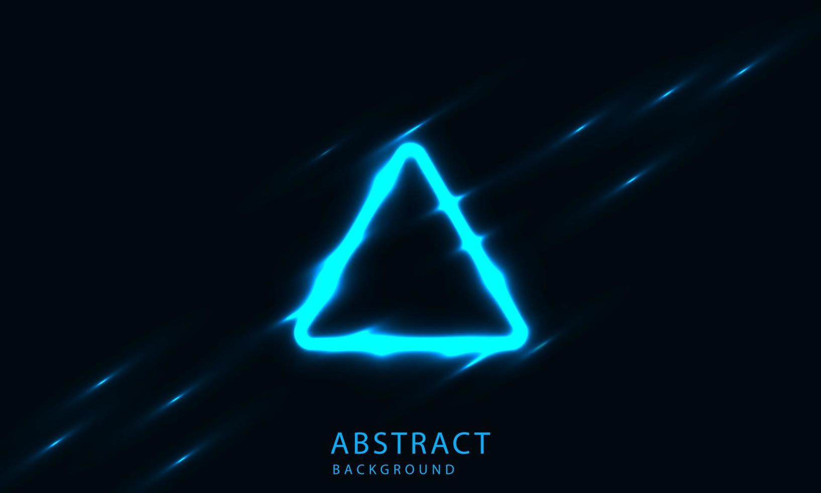formas de luz de néon azul abstrato de ficção científica futurista em fundo preto. design de papel de parede exclusivo para pôster, folheto, apresentação, site etc. vetor