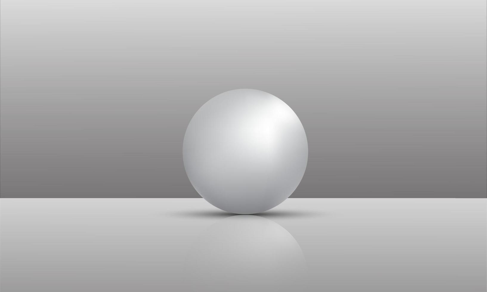 Ilustração 3D de bolas de diferentes tamanhos penduradas no espaço. renderização 3D isolada no fundo branco. vetor