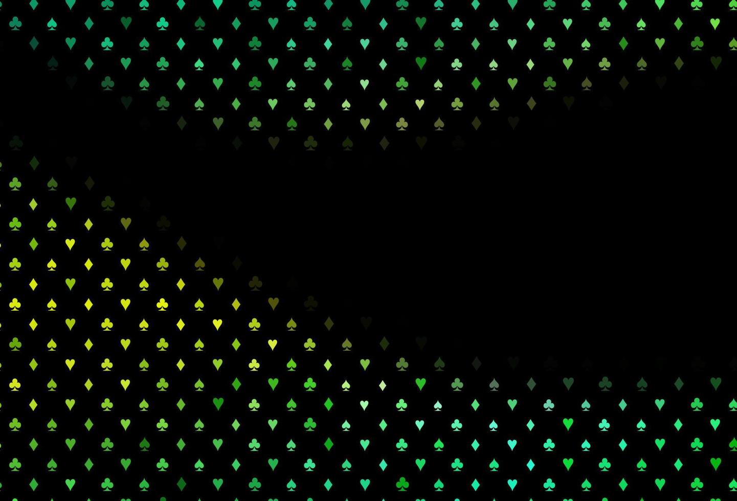 fundo vector verde e amarelo escuro com sinais de cartões.