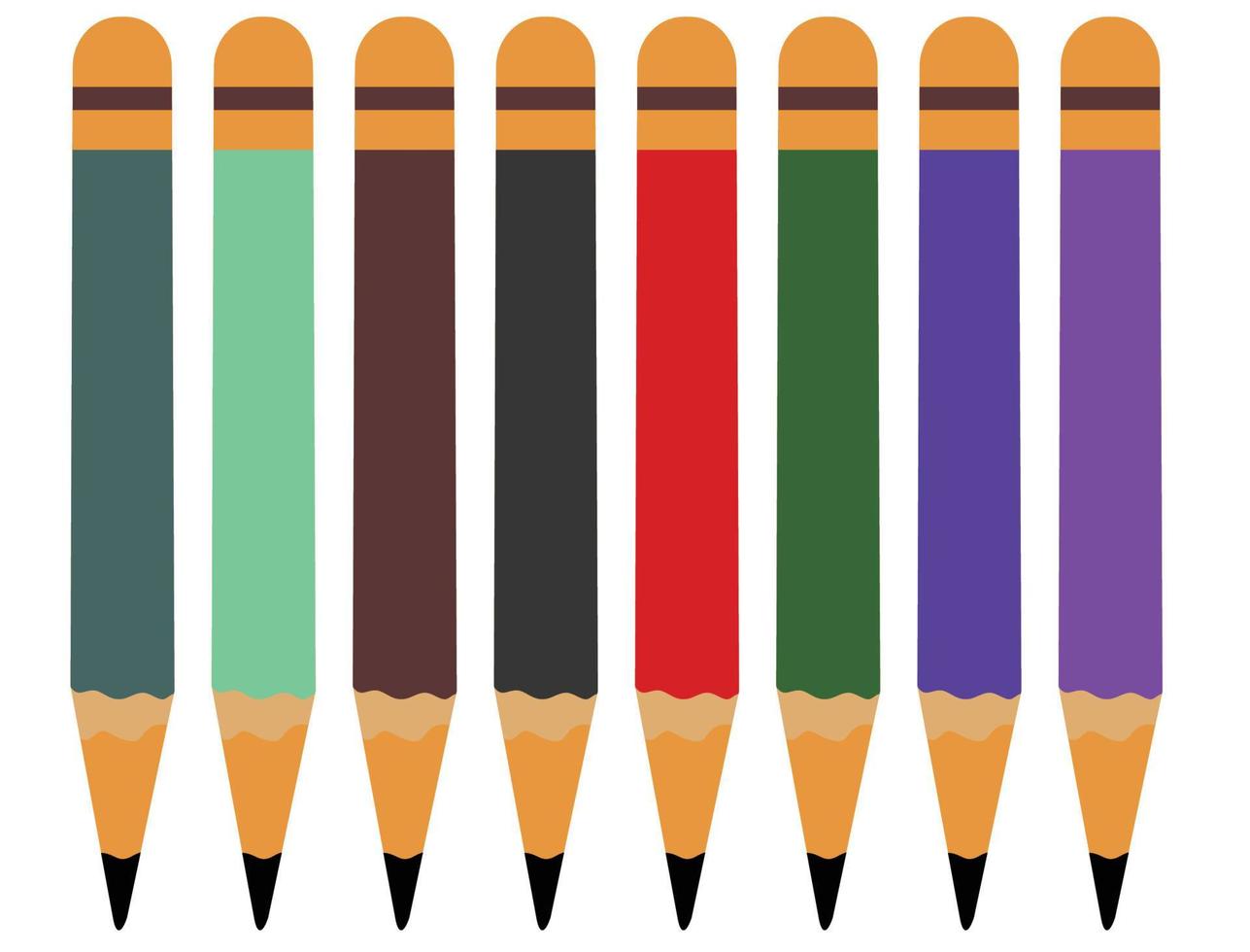 desenho de vetor de lápis de cor cheia