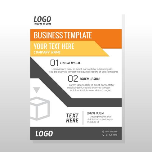 Design de brochura de negócios vetor