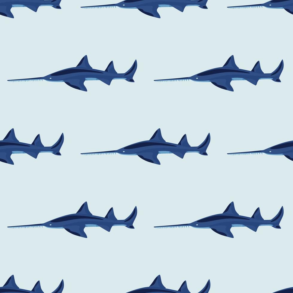 vi padrão sem emenda de tubarão em estilo escandinavo. fundo de animais marinhos. ilustração vetorial para têxteis engraçados de crianças. vetor