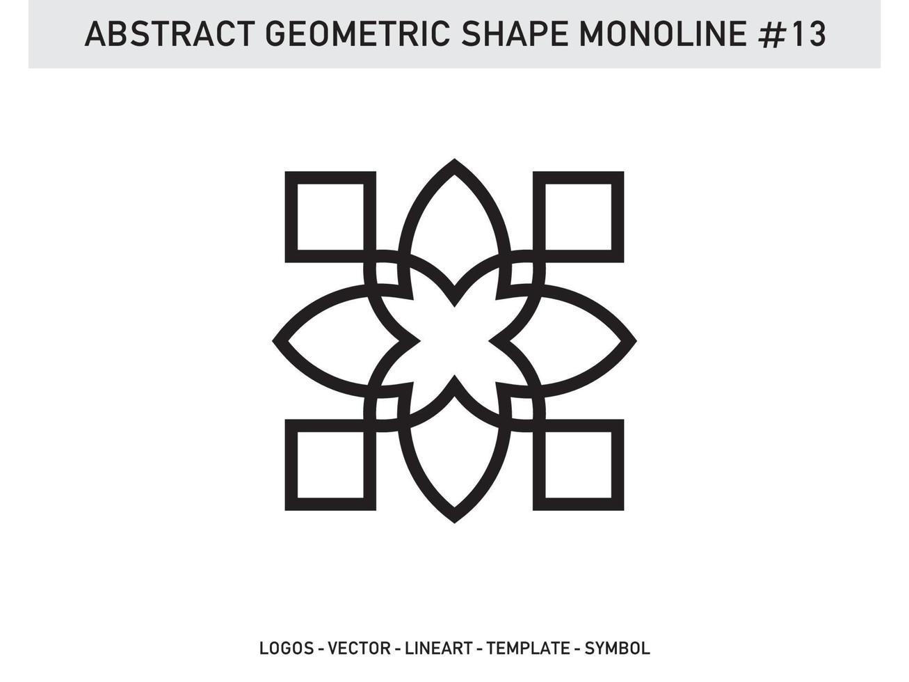 padrão de design de telha geométrica monoline abstrata lineart sem costura vetor