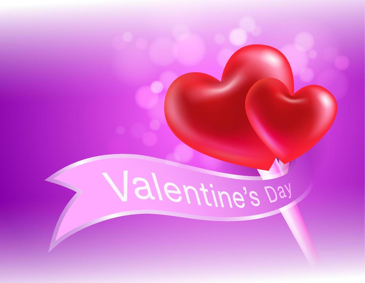dia dos namorados fundo rosa 3d coração realista. pode ser usado no cartaz, papel de parede, brochura, folhetos, convite, banners, modelo. arquivo realista vetorial. vetor