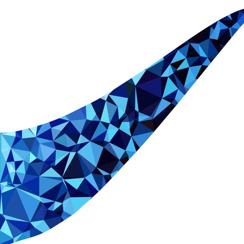 Fundo azul mosaico poligonal, modelos de Design criativo vetor