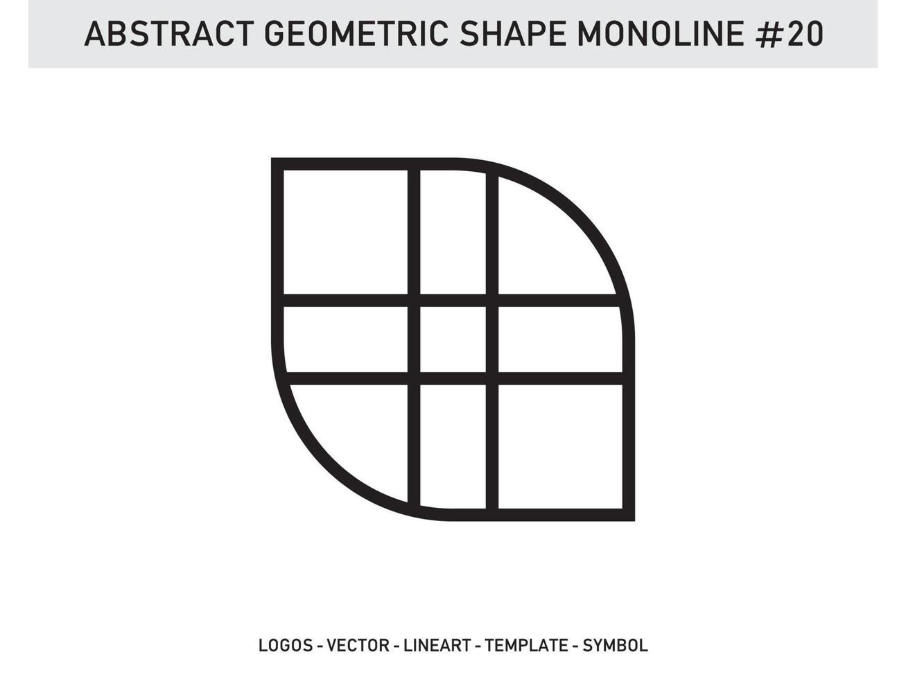 ornamento monoline elemento geométrico símbolo telha grátis vetor