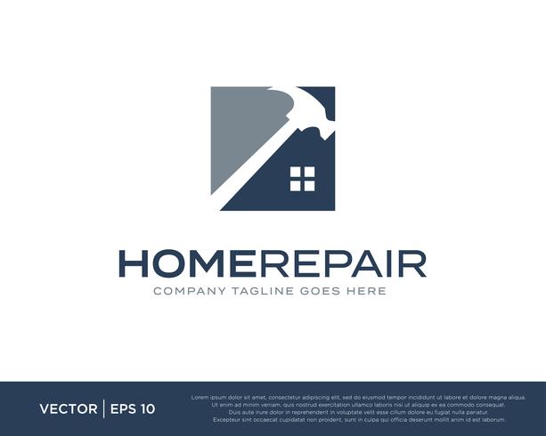 Reparo de casa construir logotipo ícone Vector